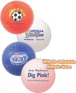 custom imprinted mini-volleyballs