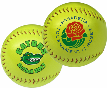 custom imprinted softballs