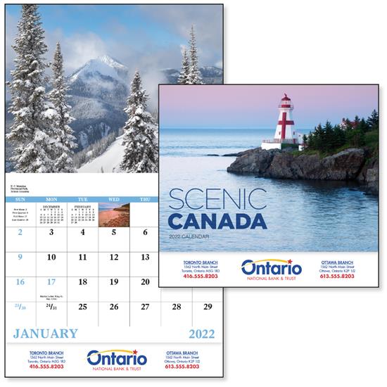 canada calendars,scenic canad