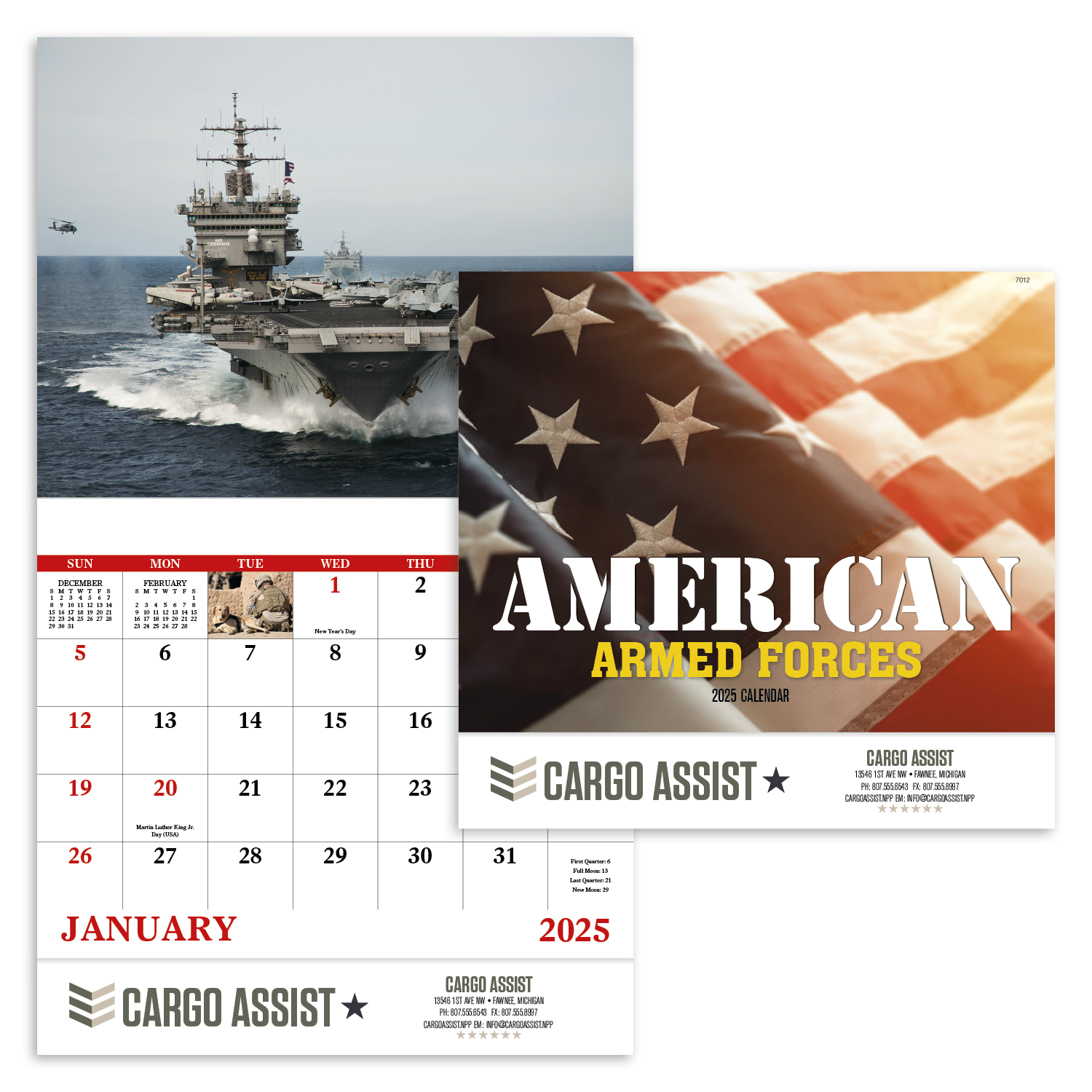 American Armed Forces calendars