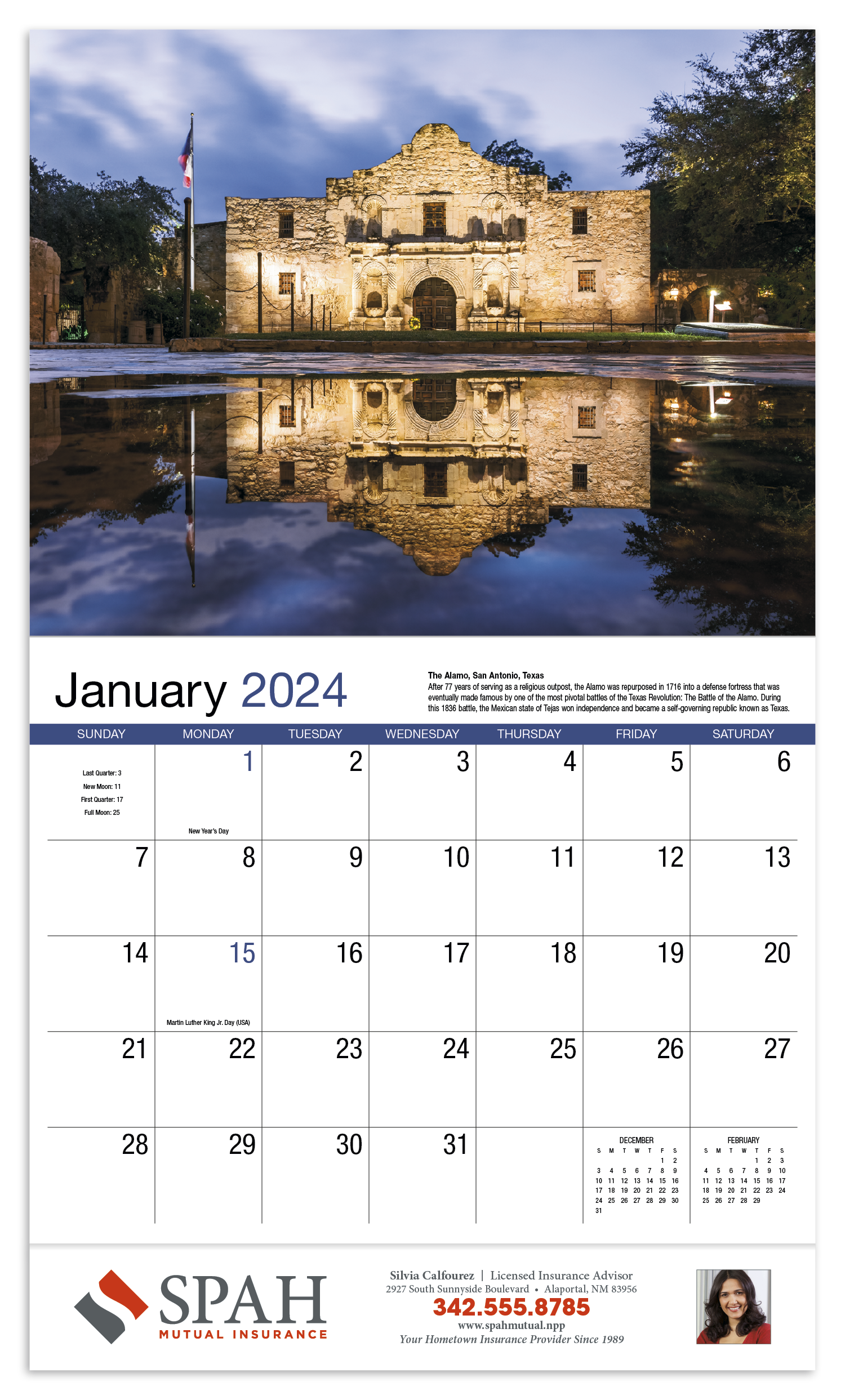 american history calendars