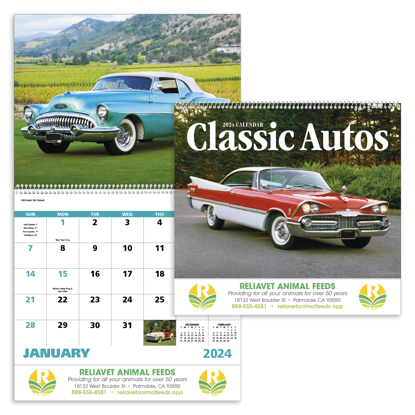 classic autos Calendars
