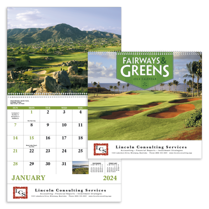 printed golf calendars