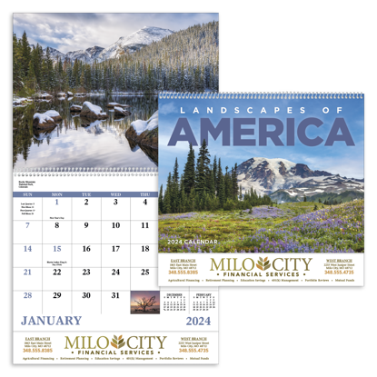 landscape of america calendars